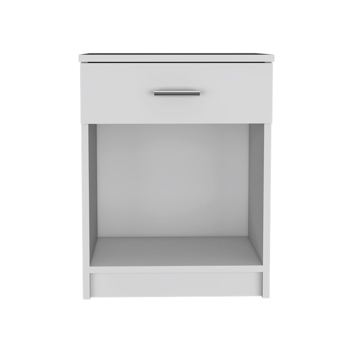HomeRoots 479972 22 in. One Drawer Nightstand White